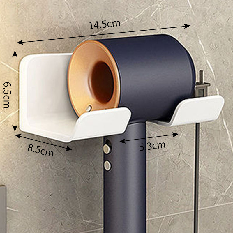 AeroRack™ – Support Mural de Sèche-Cheveux et Rangement de Salle de Bain 2-en-1